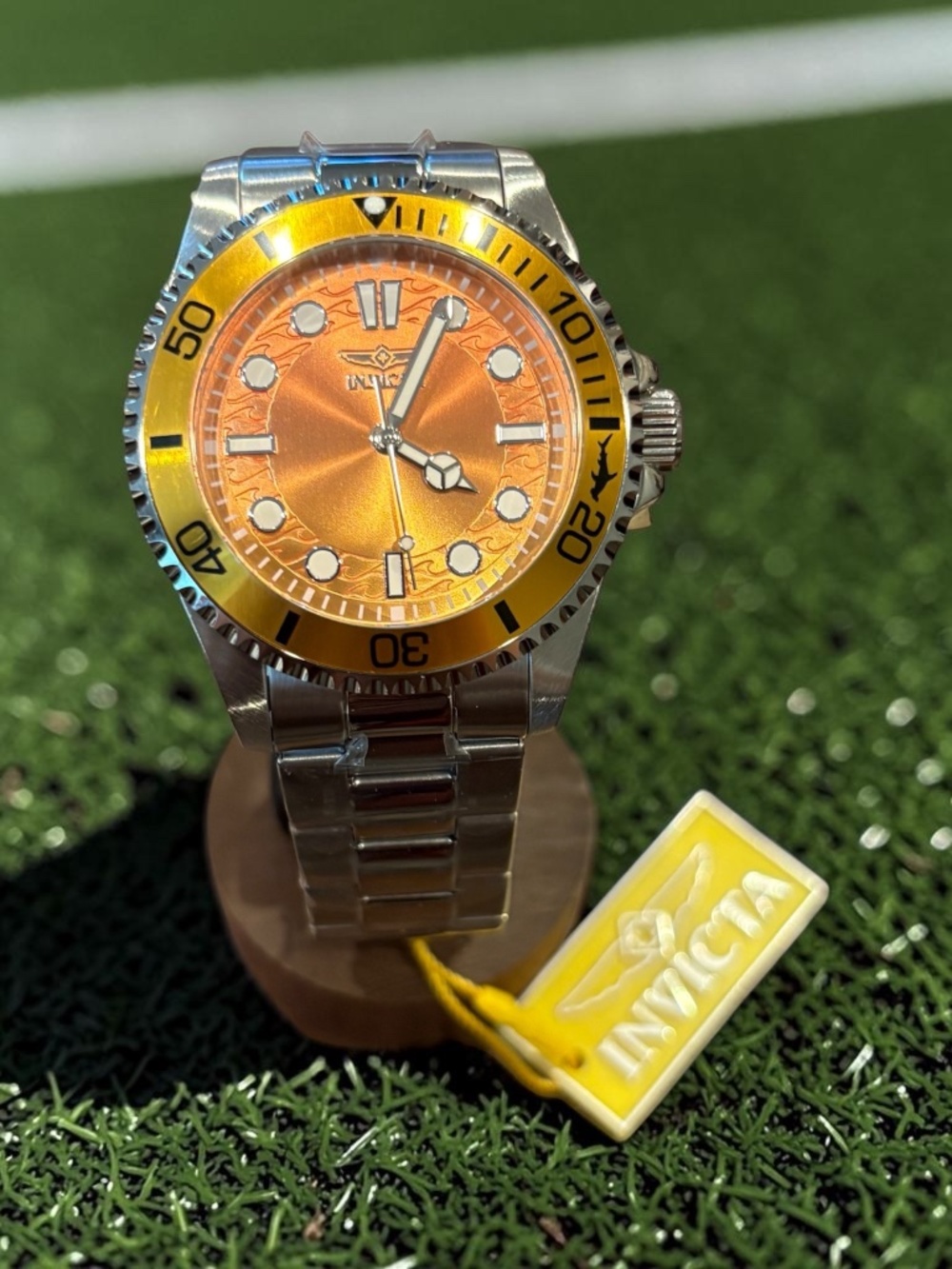 Invicta 50932 Men's Pro Diver Orange Dial Orange Bezel Stainless Steel Watch